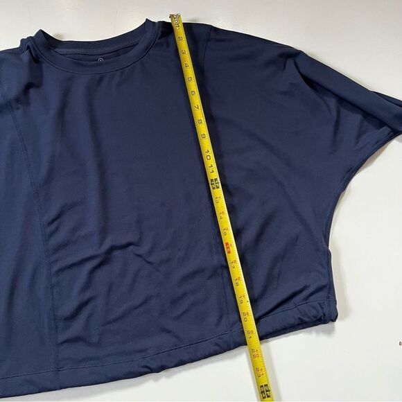 Sweaty Better NAVY After Class Cropped Sweater Small - Picture 12 of 12